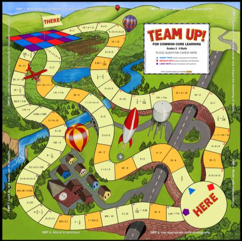 Team Up! — a math board game we manufactured